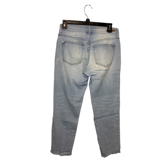 Anthropologie Pilcro and the Letterpress Crop Distressed Patch Jeans - Picture 2 of 4